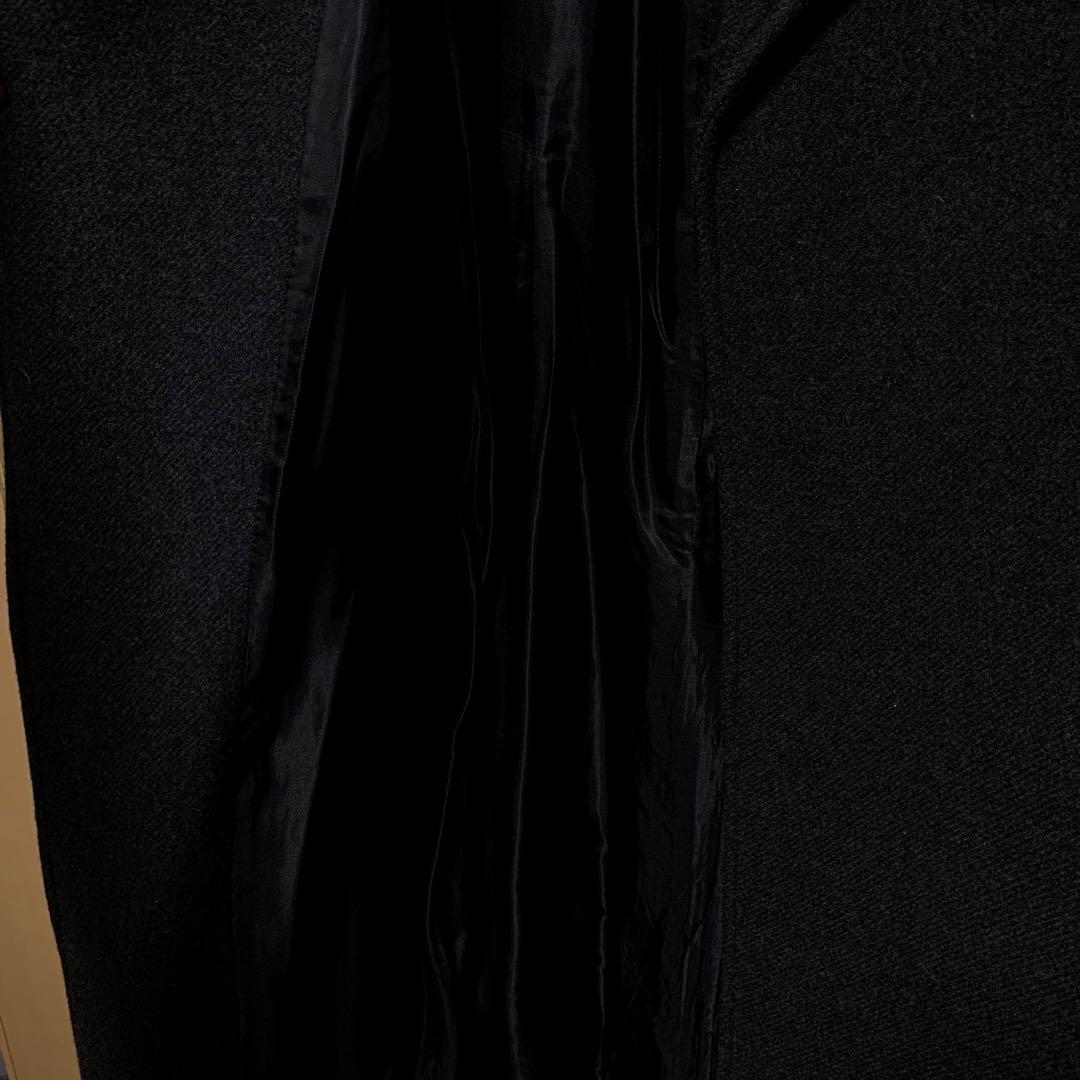 ZARAベルト付きウールコートダークグレーL