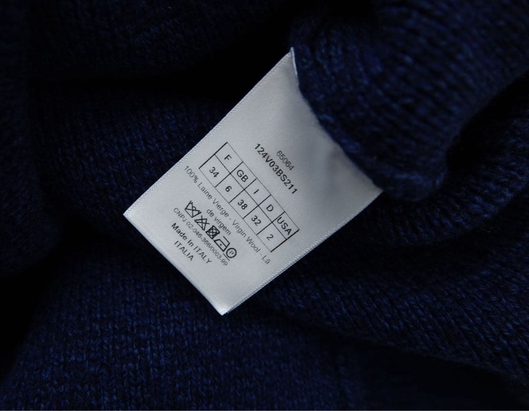 ディオール　ニット　ダブルブレスト バージャケット　F34