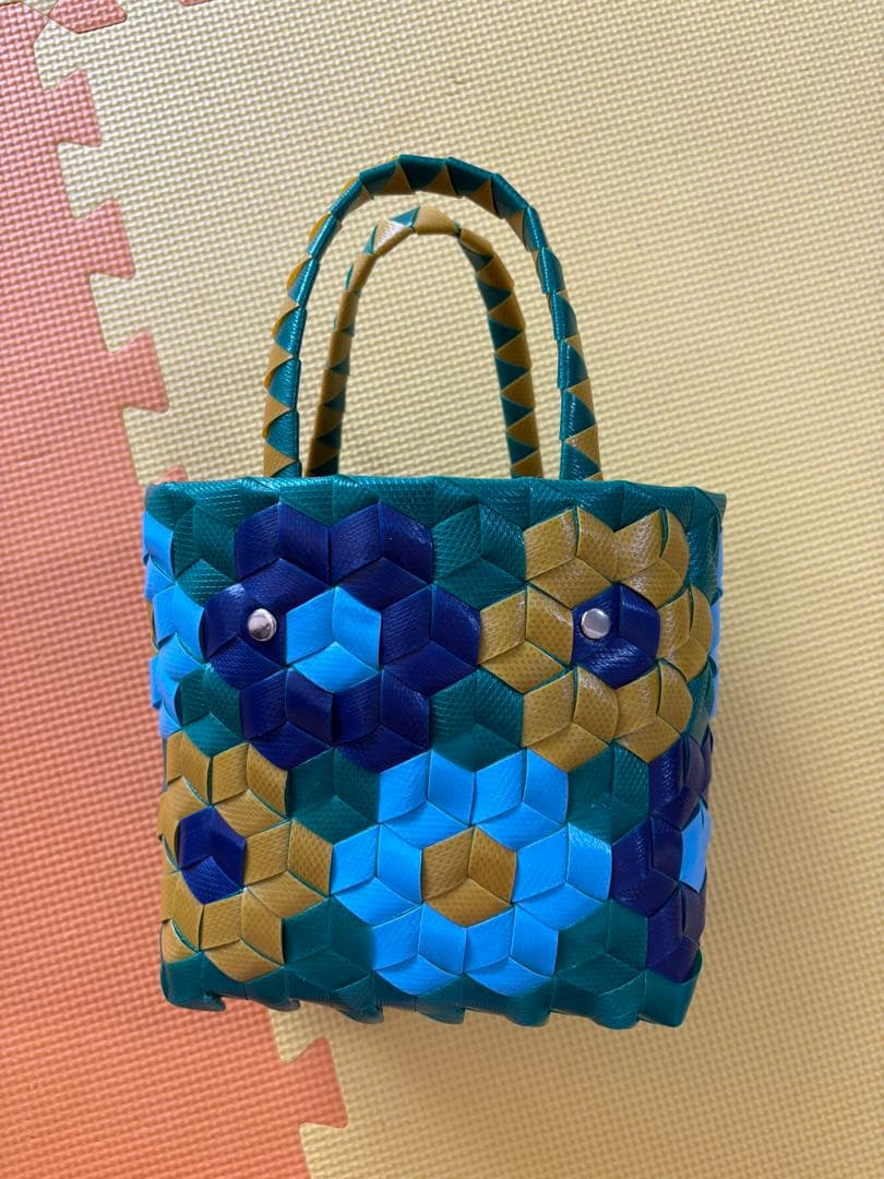 MARNI マルニ トートバッグ かごバッグ フラワー柄