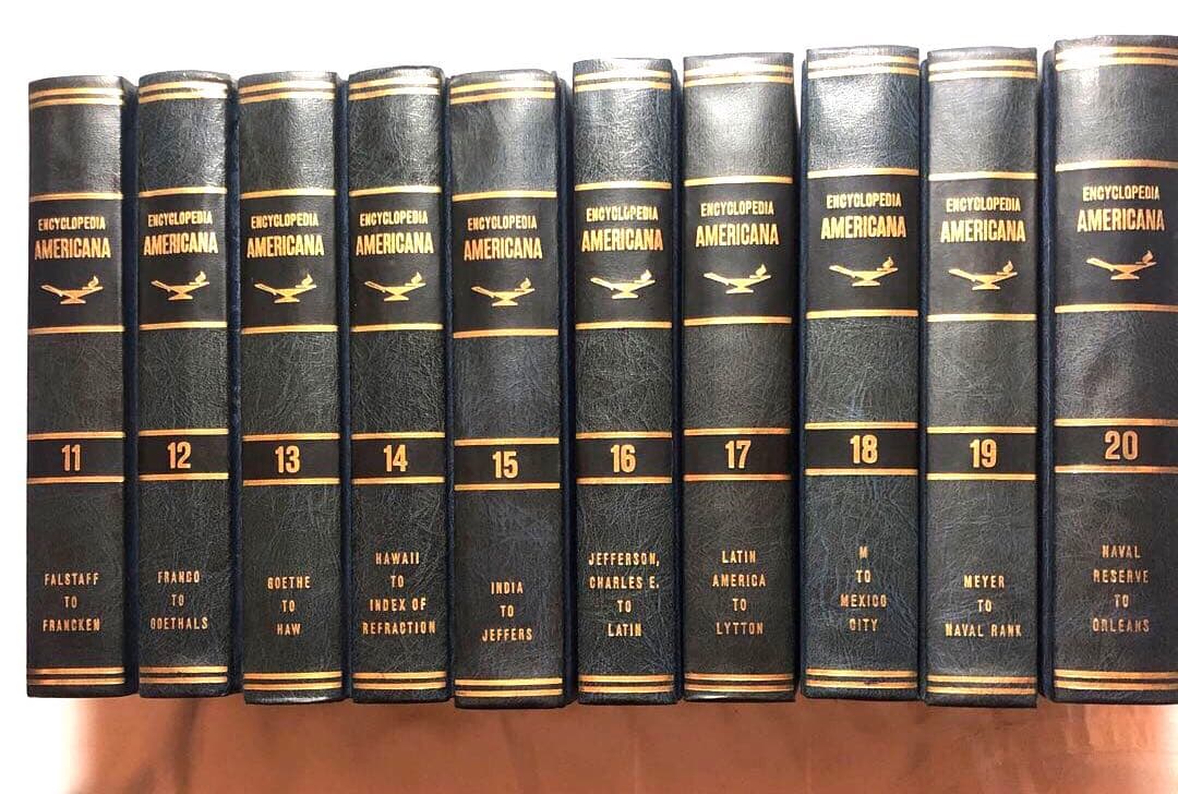 アメリカ大百科辞典エンサイクロペディアアメリカーナ　洋書