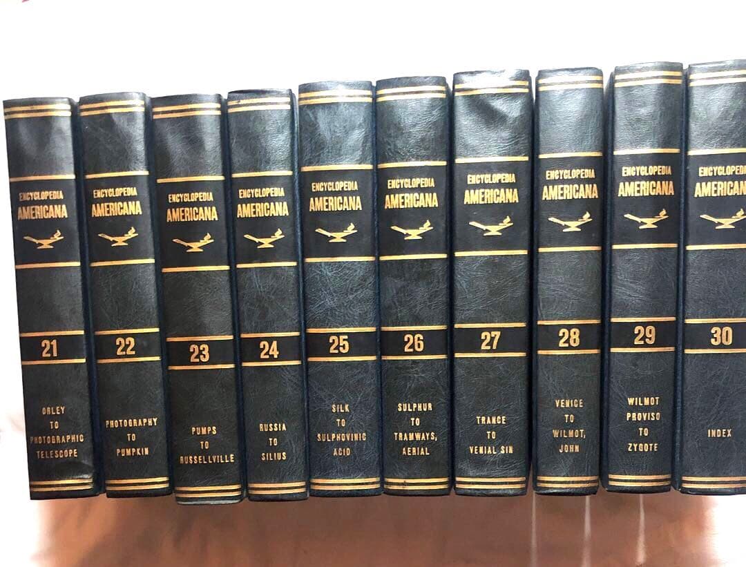 アメリカ大百科辞典エンサイクロペディアアメリカーナ　洋書