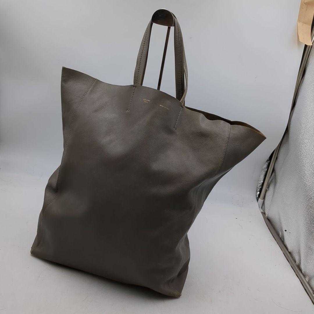 セリーヌCELINE ホリゾンタル　トート　グレー