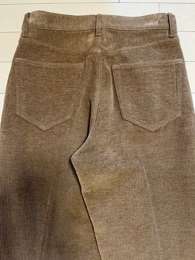 美品／AURALEE オーラリー　WOOL COTTON MOLE PANTS