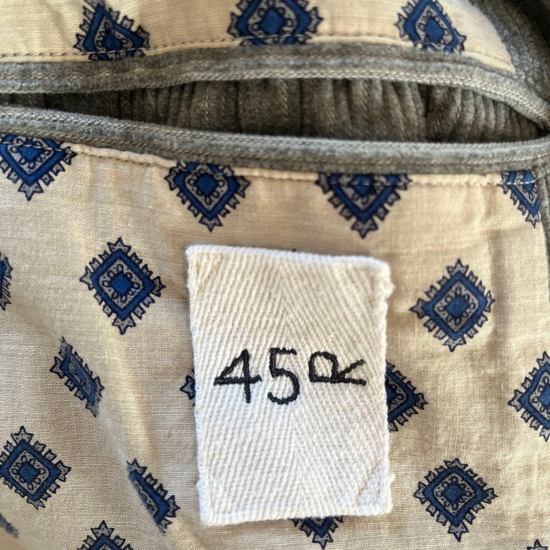 美品 45R コットンウールコーデュロイコート 定価9.9万 45rpm