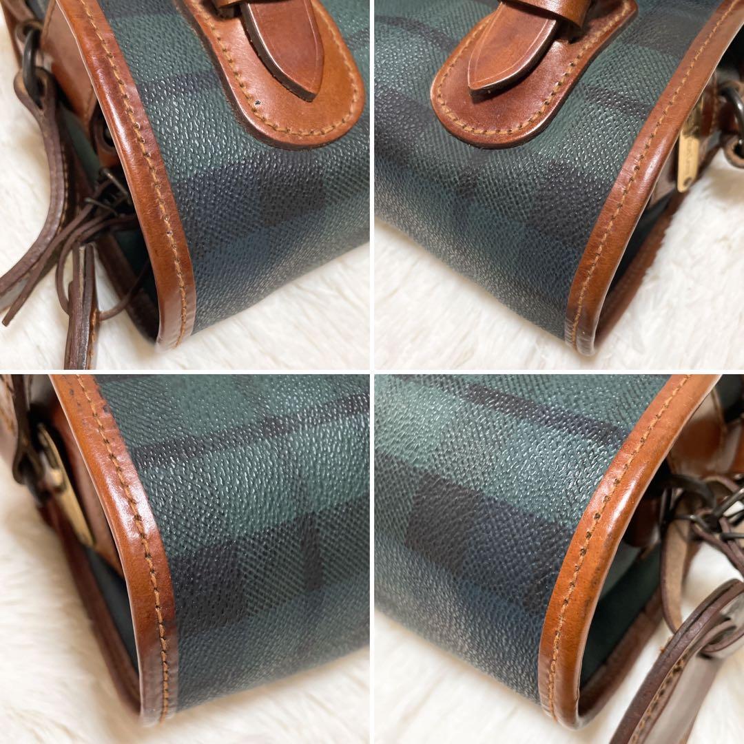 ポロラルフローレン ショルダーバッグ クロスボディ グリーン チェック B189