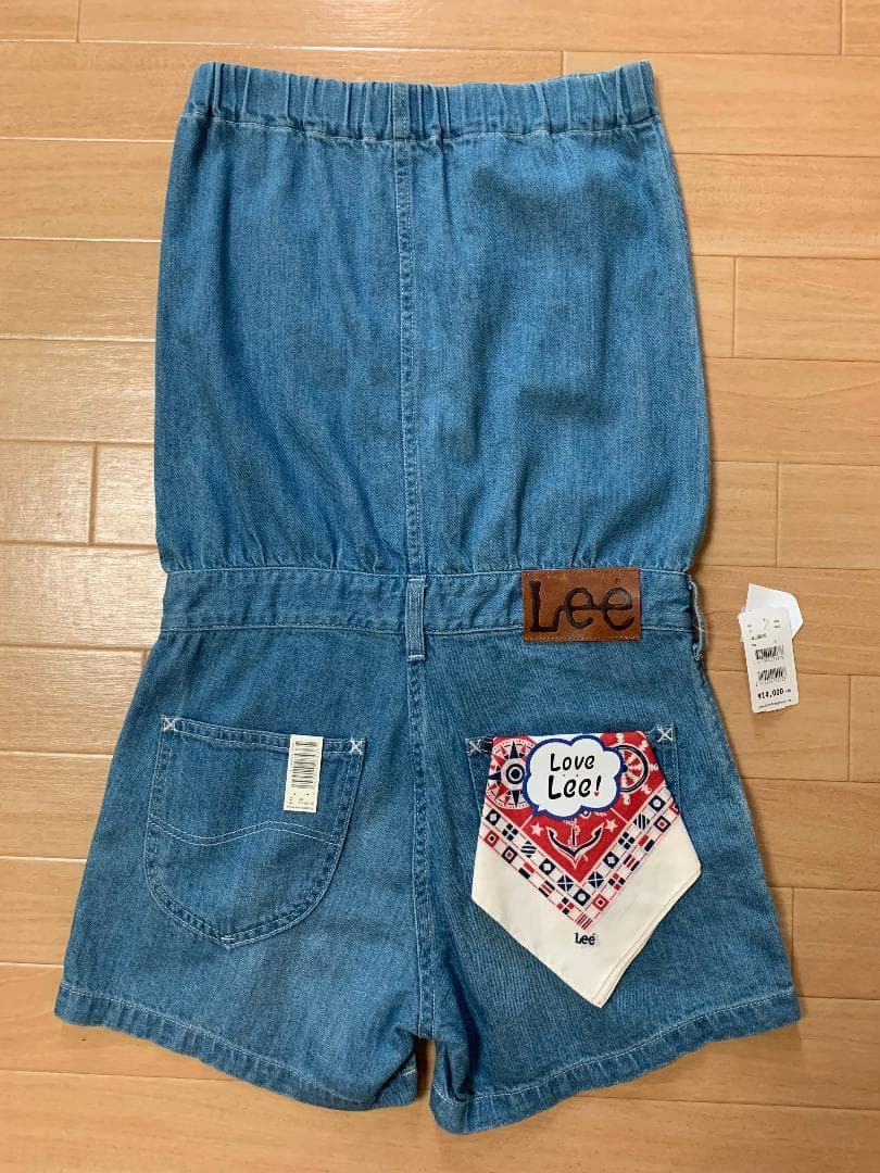 新品Lee レディース☆チューブトップ ショートオールインワン☆女子デニムS~M