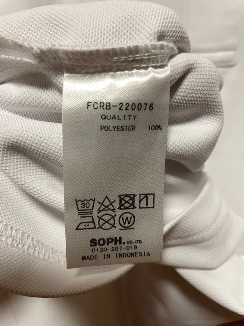 【値下げ】FCRB 22SS EMBLEM ポロシャツ Lサイズ ホワイト