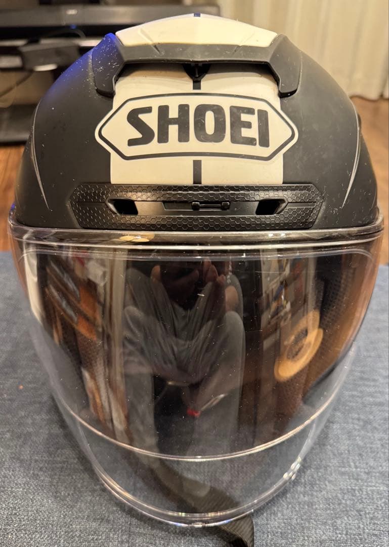 SHOEI ジェットヘルメット マットブラック/ホワイト　XL