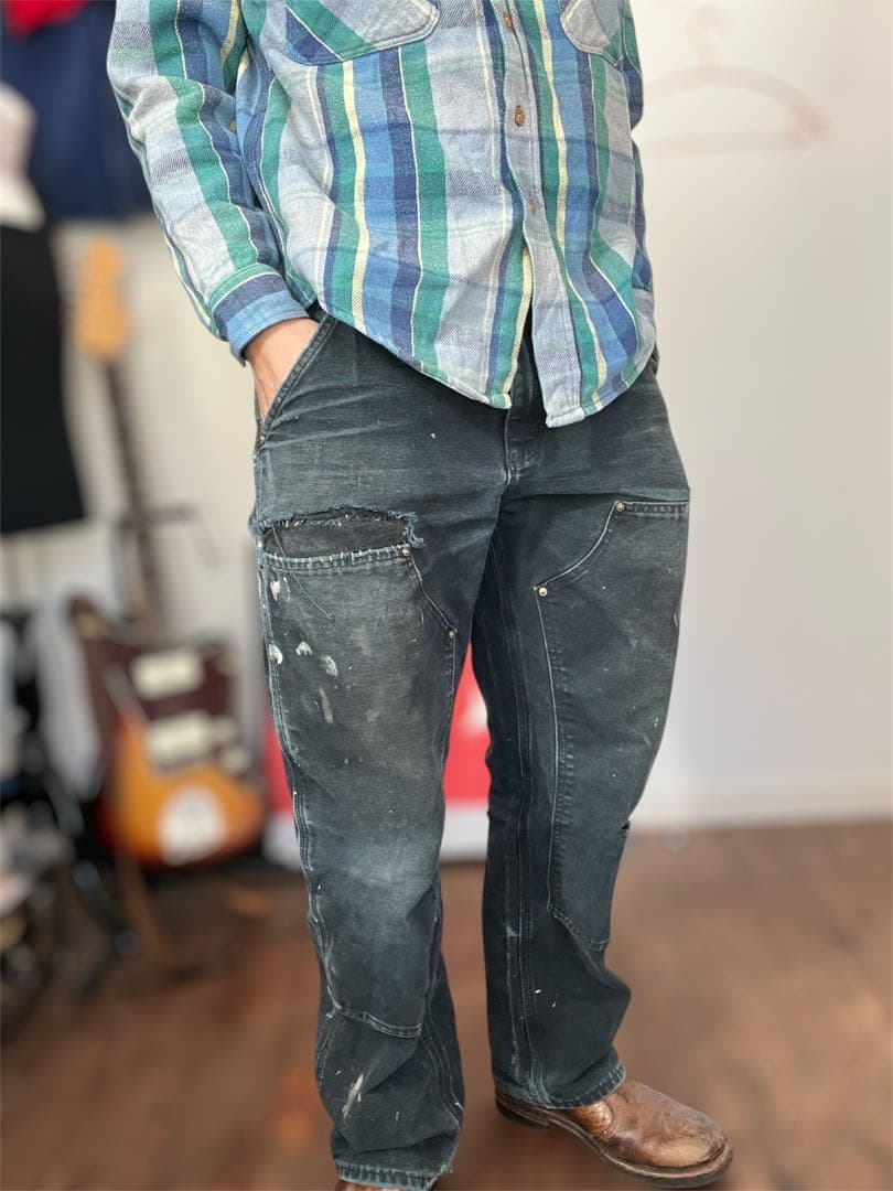 carharttダブルニーカーハートペインターパンツUSA製32×30