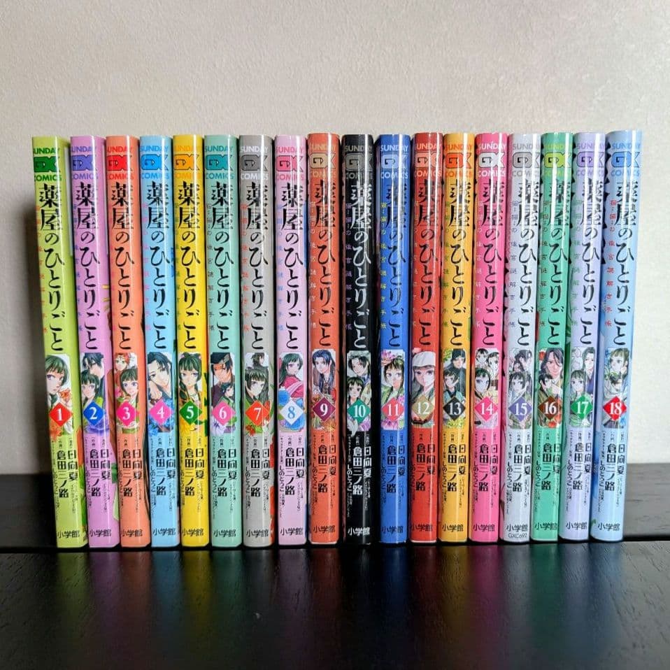 薬屋のひとりごと 猫猫の後宮謎解き手帳 1~18巻 小学館 サンデーGX