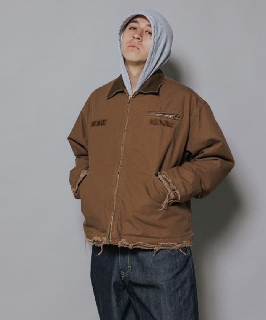 WOKE EDGE ワークジャケット ダメージ加工