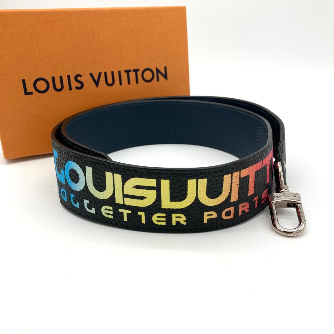 美品 ルイヴィトン ショルダーストラップ ニューウェーブ ネオンカラー レザー