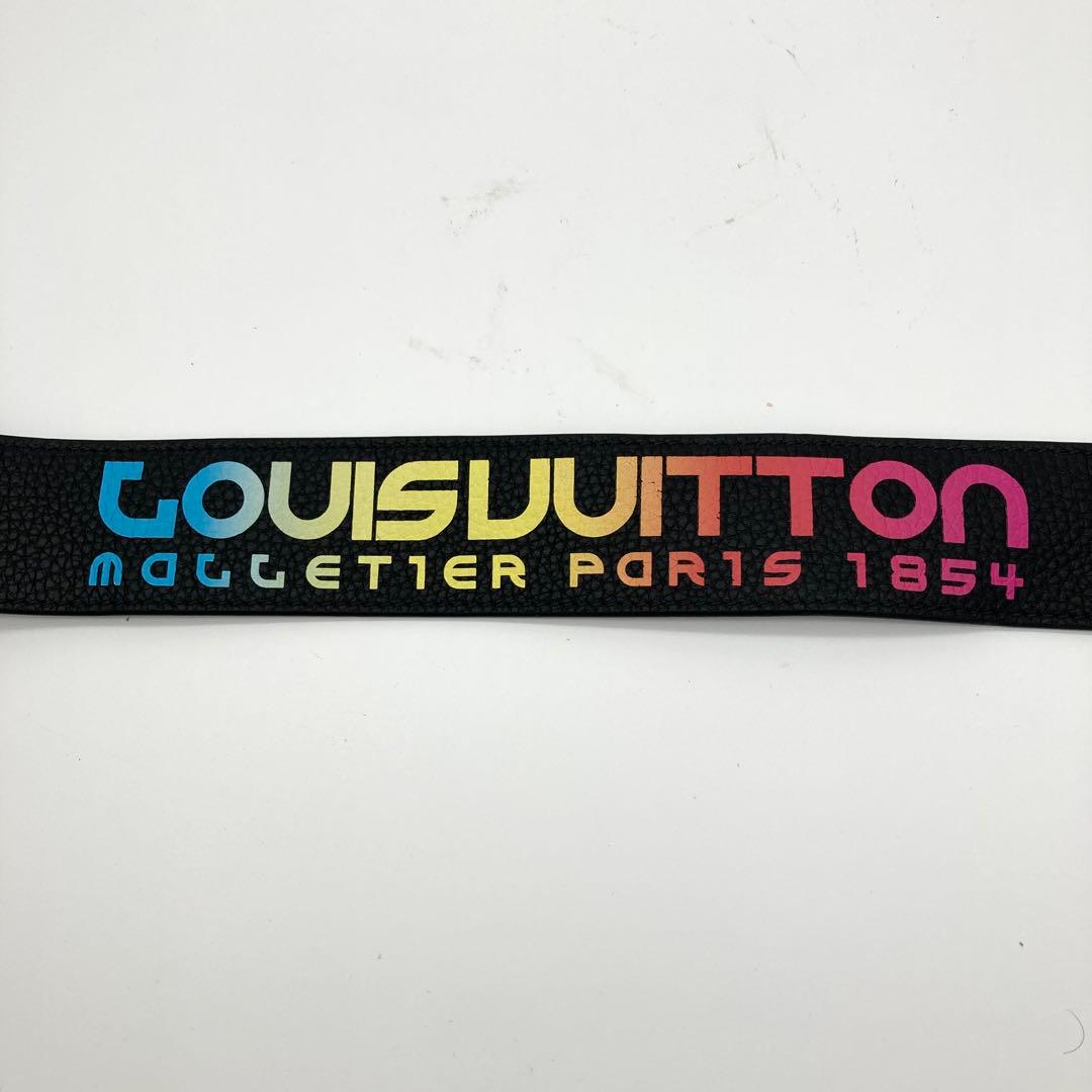 美品 ルイヴィトン ショルダーストラップ ニューウェーブ ネオンカラー レザー