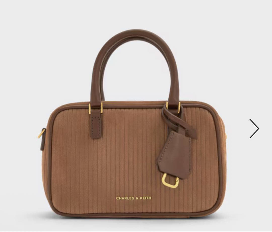 charles & keith Sianna ミニシアンナ ボウリングバッグ