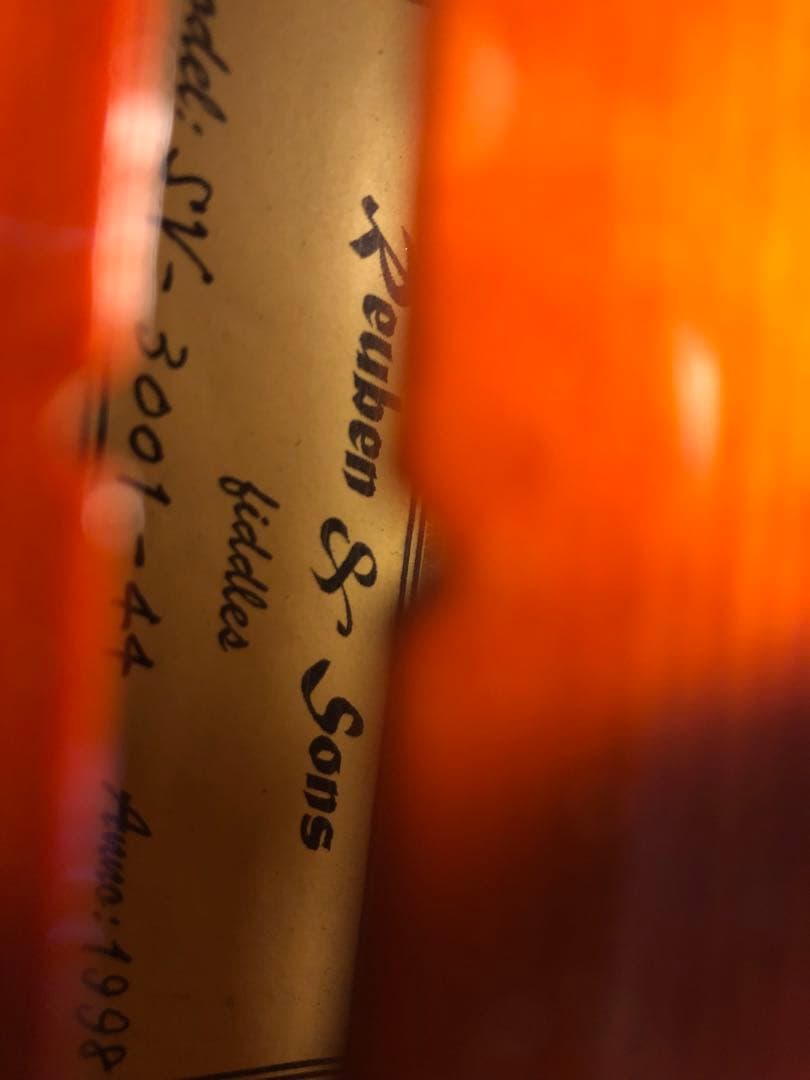 【駒&魂柱調整済】Reuben&sons中古バイオリンSV3001 4/4