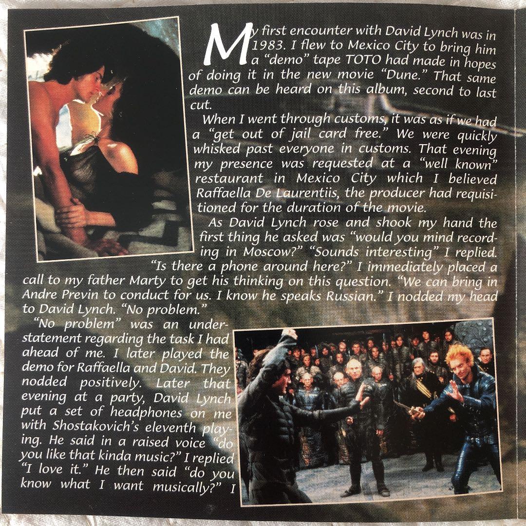 Dune Music Composed By TOTO / デューン