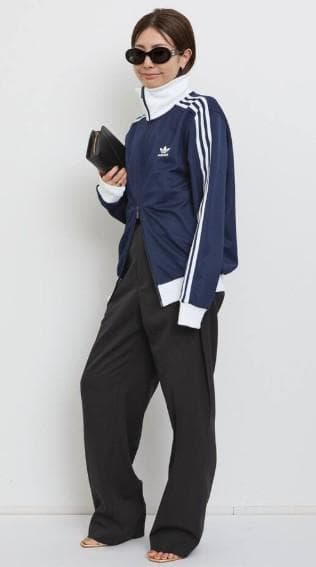 adidas ネイビー ジップジャージ　L'Appartement　未使用品