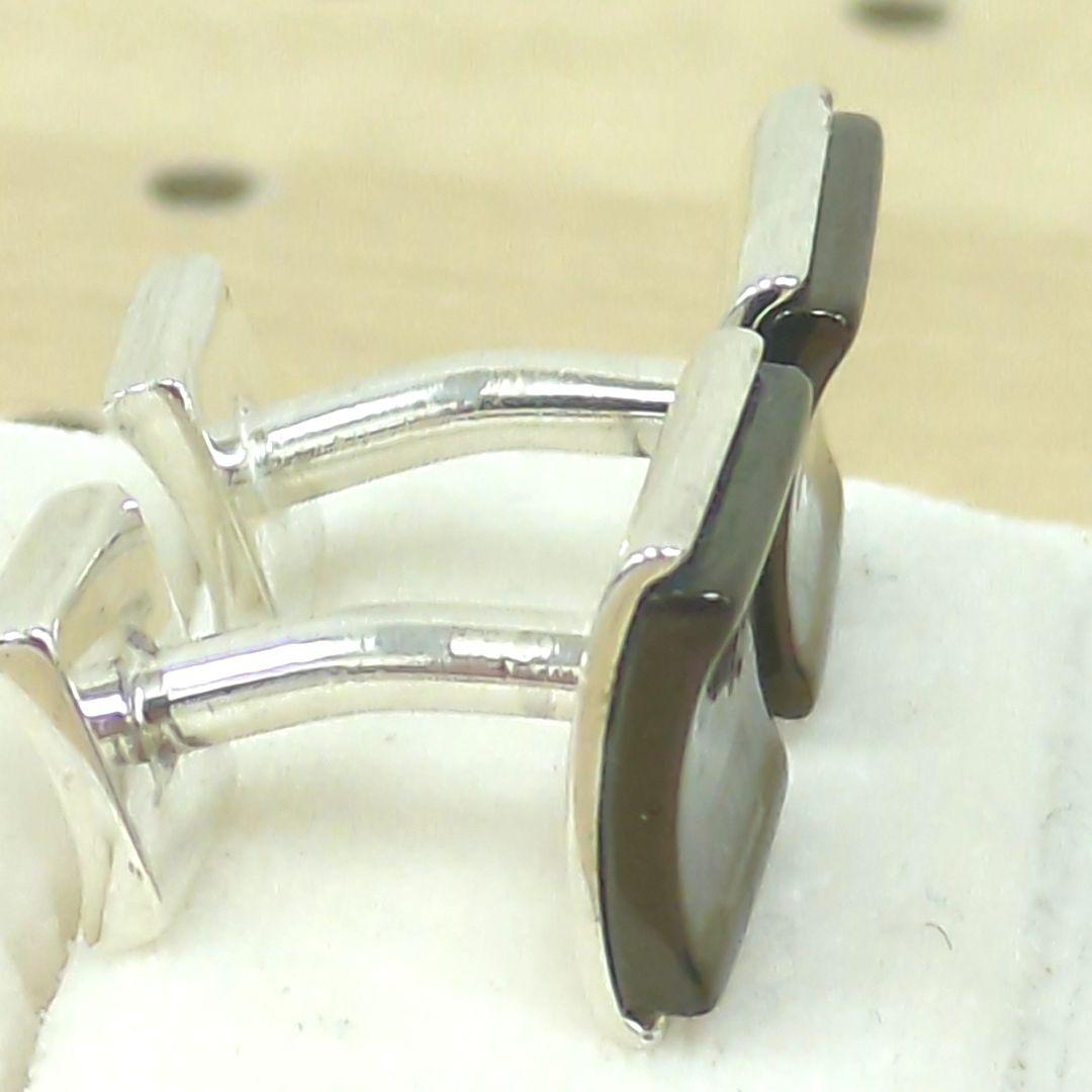 ティファニー NY 1837 カフリンクス ブラック シルバーカラー