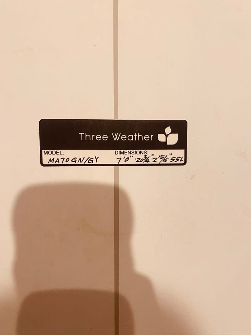 Three Weather MALIBU 7'0\" サーフボード