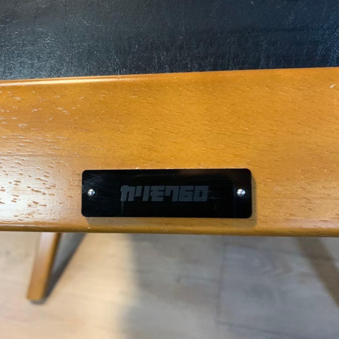 J391R\" kariomoku カリモク60一人掛けソファ オットマン付 BK