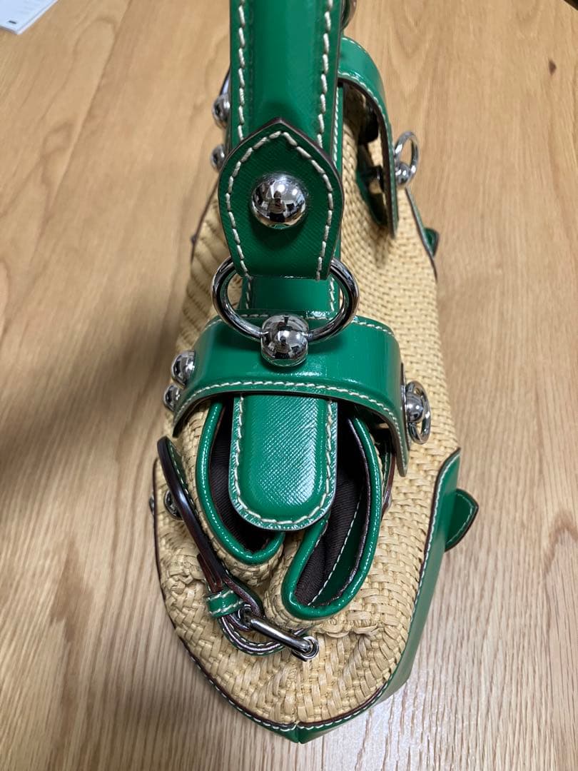 【希少】ドルチェアンドガッパーナ　D＆G　カゴバック　グリーン