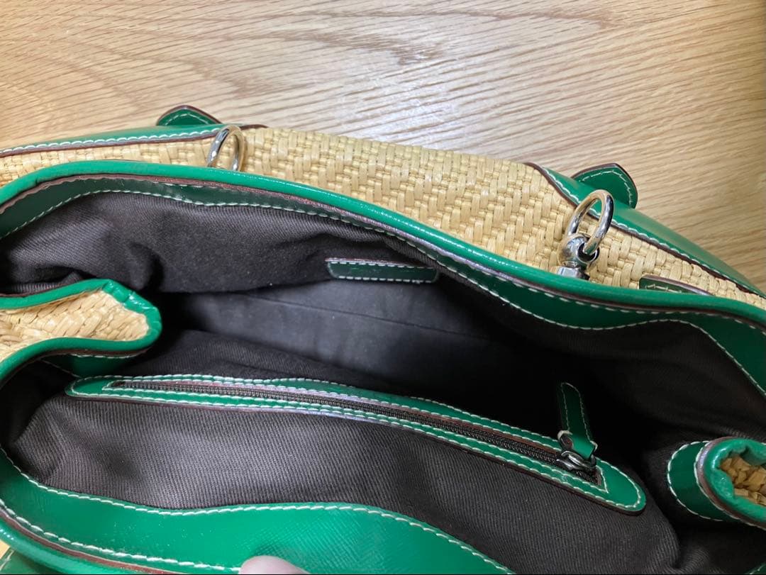 【希少】ドルチェアンドガッパーナ　D＆G　カゴバック　グリーン