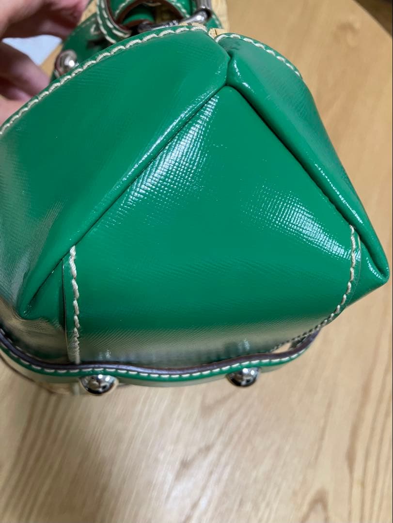 【希少】ドルチェアンドガッパーナ　D＆G　カゴバック　グリーン