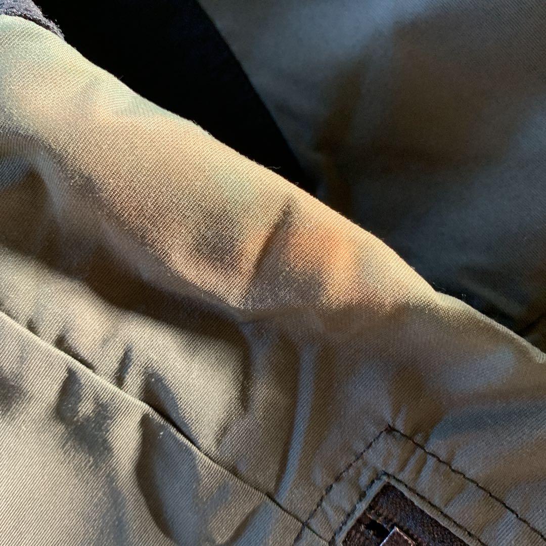 4639　メンズ　スキーウエア　サロペット　カーキＸ黒　Ｍ