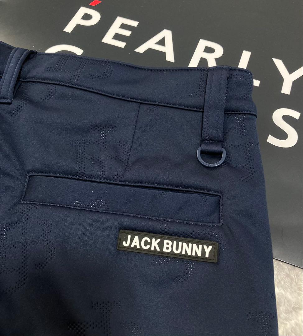 新品 ジャックバニー ピンソニック裏フリース 防風テーパードパンツ(6)LL/紺