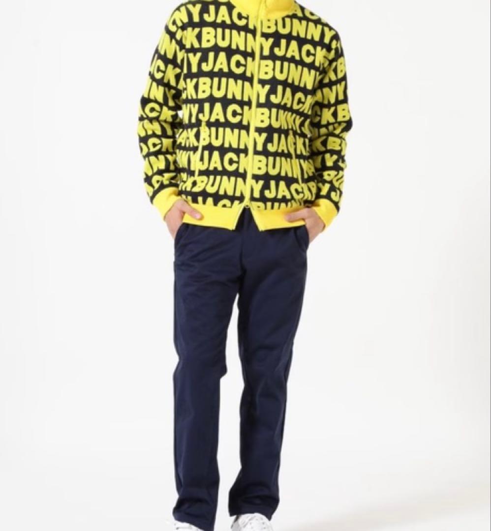 新品 ジャックバニー ピンソニック裏フリース 防風テーパードパンツ(6)LL/紺