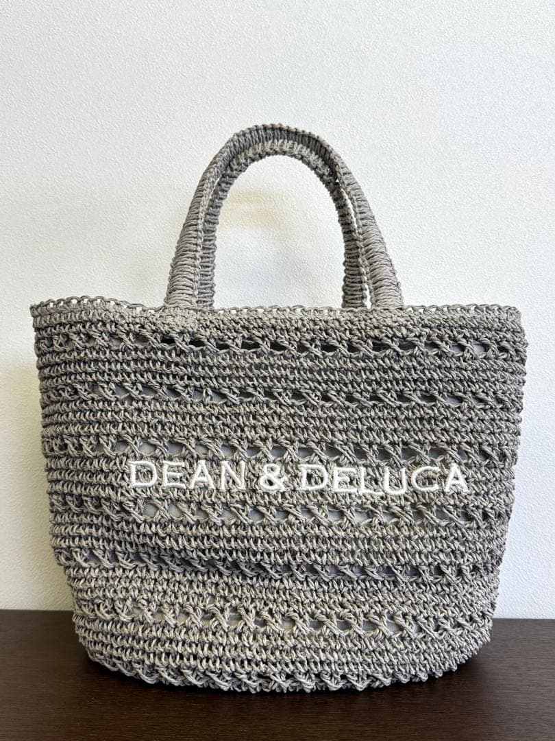 【新品未使用】DEAN & DELUCA クロッシェバスケットバッグ M