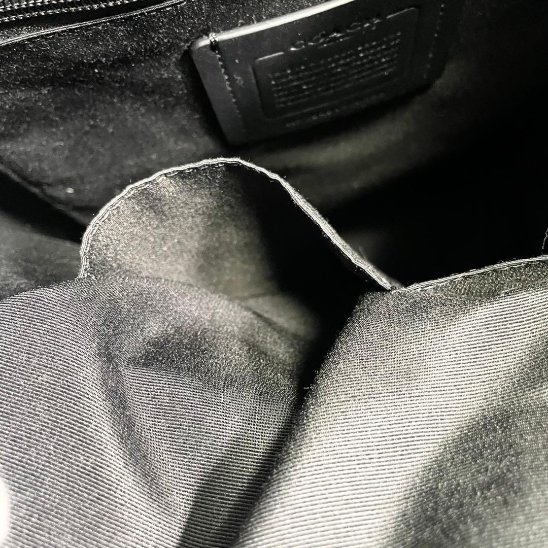 コーチ ハドソン ロゴ 金具 レザー リュック ブラウン 大容量 多機能 A4可