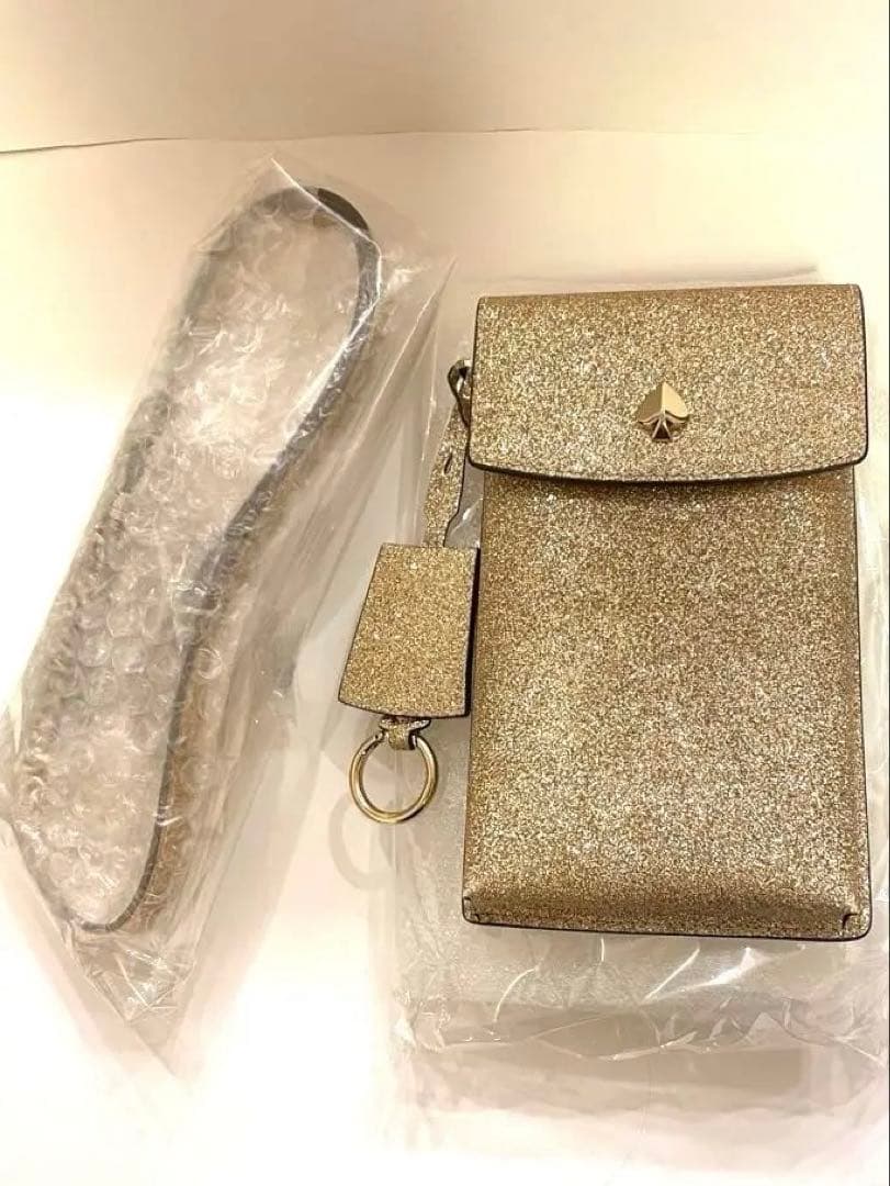 ケイトスペード♠️ ゴールド スマホショルダーバッグ　フォンクロスボディ