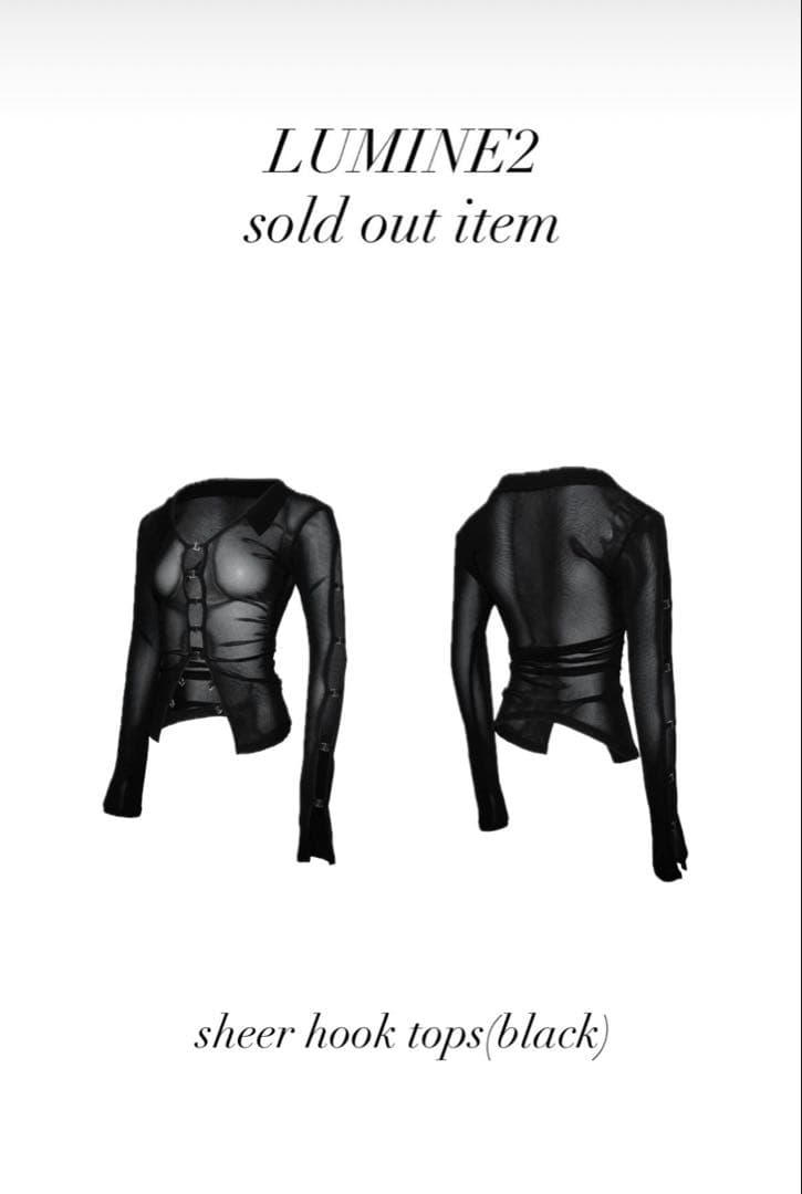 トップス Theredthread sheer hook tops