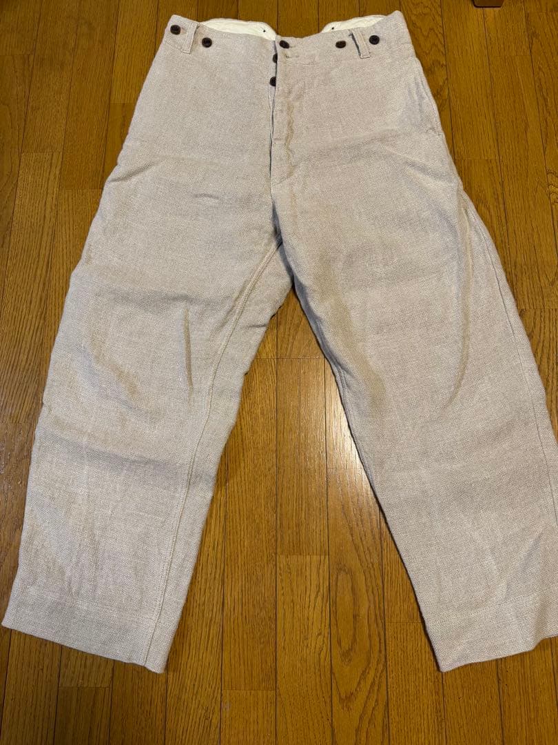 Me noアイリッシュリネン ジャケット 48 ファームパンツ 34