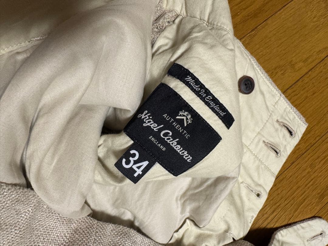 Me noアイリッシュリネン ジャケット 48 ファームパンツ 34