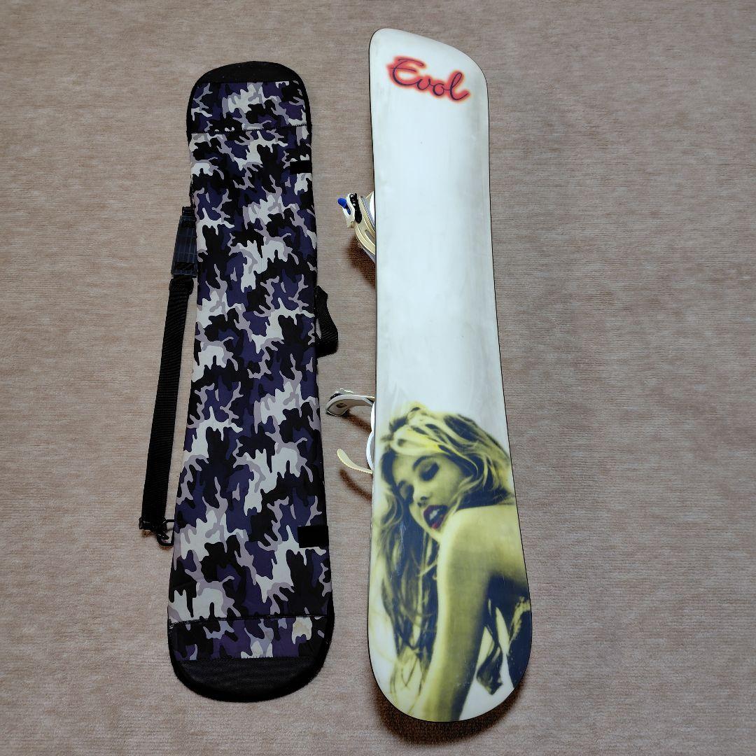 140cm スノーボード　板　ビンディング　セット　レディース　おまけカバーつき