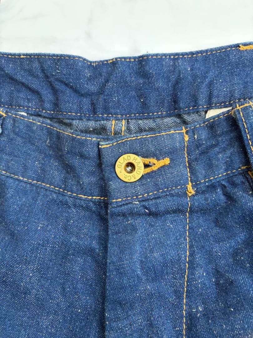 BY GLADHAND ワークパンツ ダークブルー