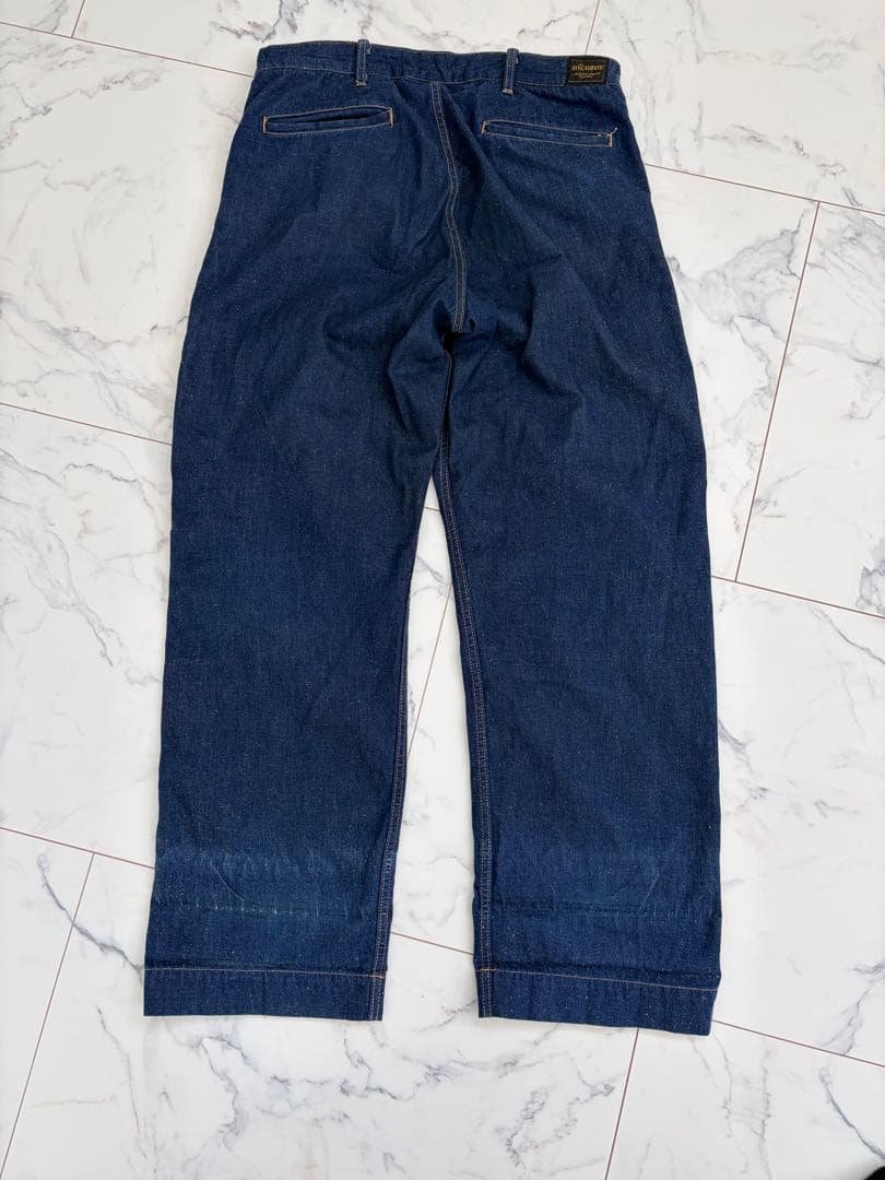 BY GLADHAND ワークパンツ ダークブルー