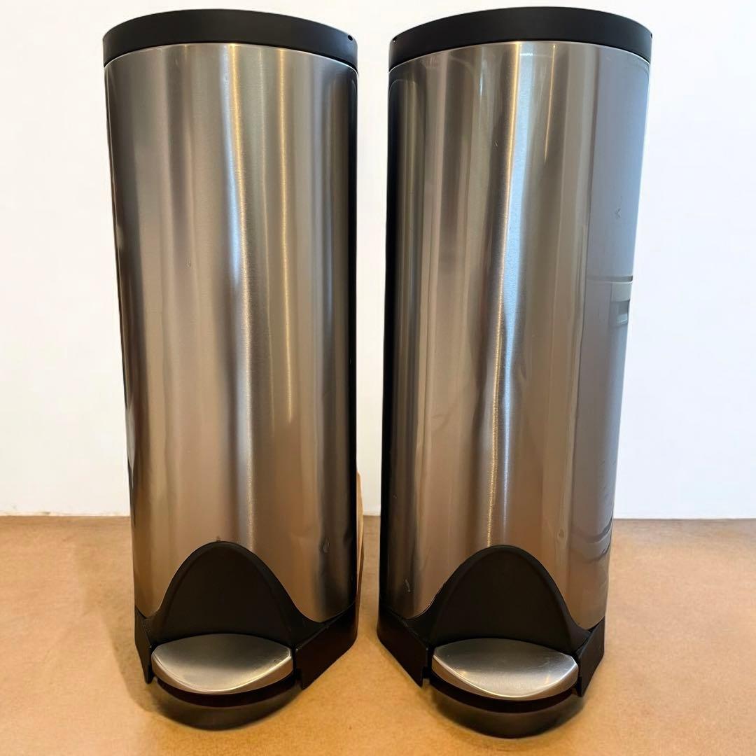 シンプルヒューマン　バタフライステップカン　ゴミ箱　30L 2個セット