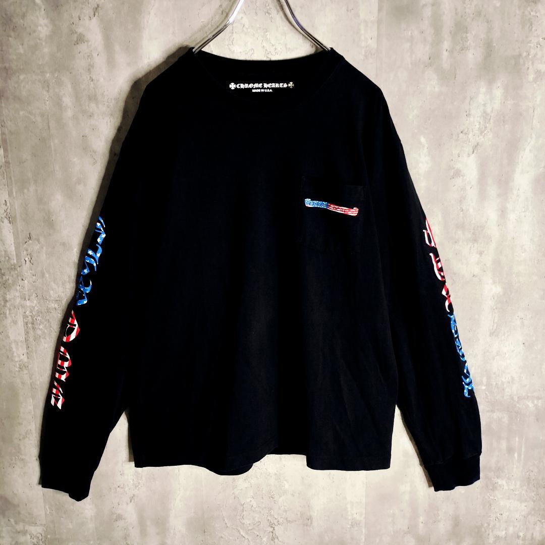 クロムハーツ 21AW MATTY BOY 星条旗 AMERICA ロンT XL