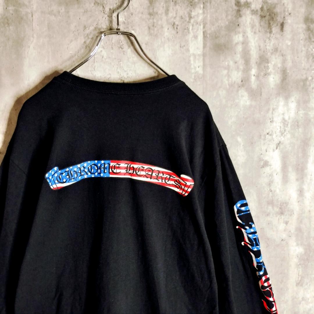 クロムハーツ 21AW MATTY BOY 星条旗 AMERICA ロンT XL