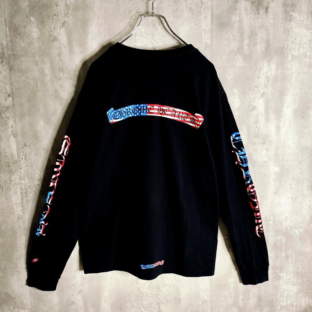 クロムハーツ 21AW MATTY BOY 星条旗 AMERICA ロンT XL