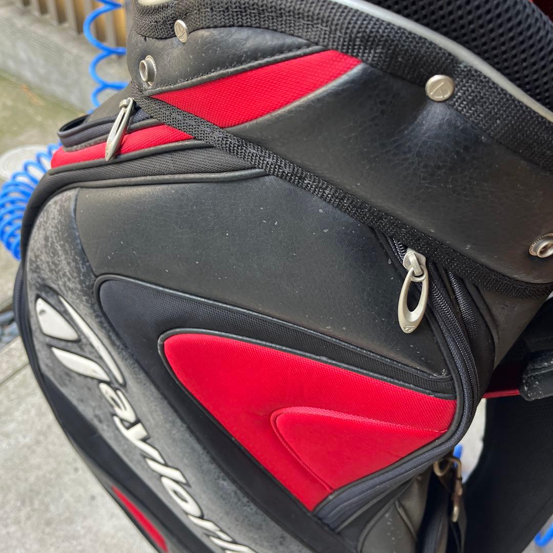 TaylorMade キャディバッグ 黒/赤