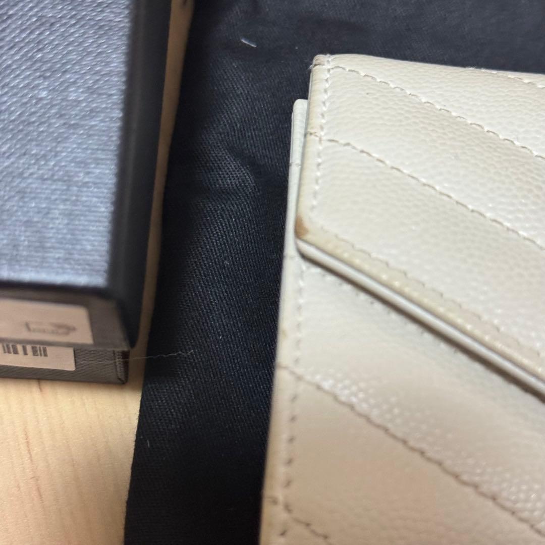 SAINT LAURENT 二つ折り財布 ホワイト
