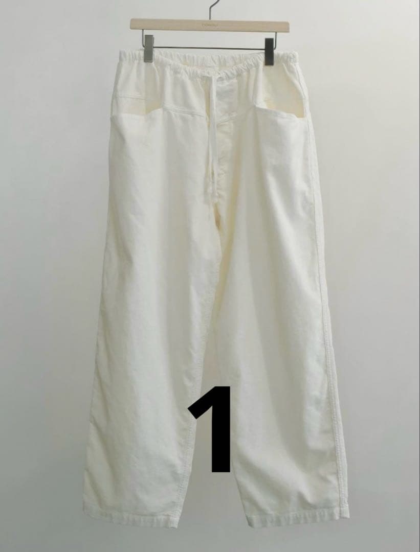 comoli 26s/s コーデュロイ ドローストリングパンツ