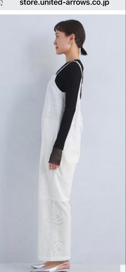 ★新品★2025夏 現行品 グリーンレーベルリラクシング　レースオールインワン