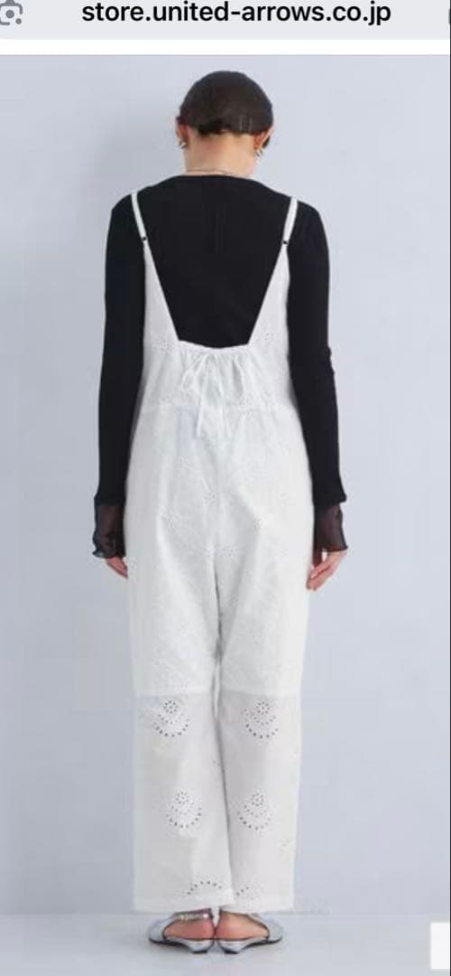 ★新品★2025夏 現行品 グリーンレーベルリラクシング　レースオールインワン