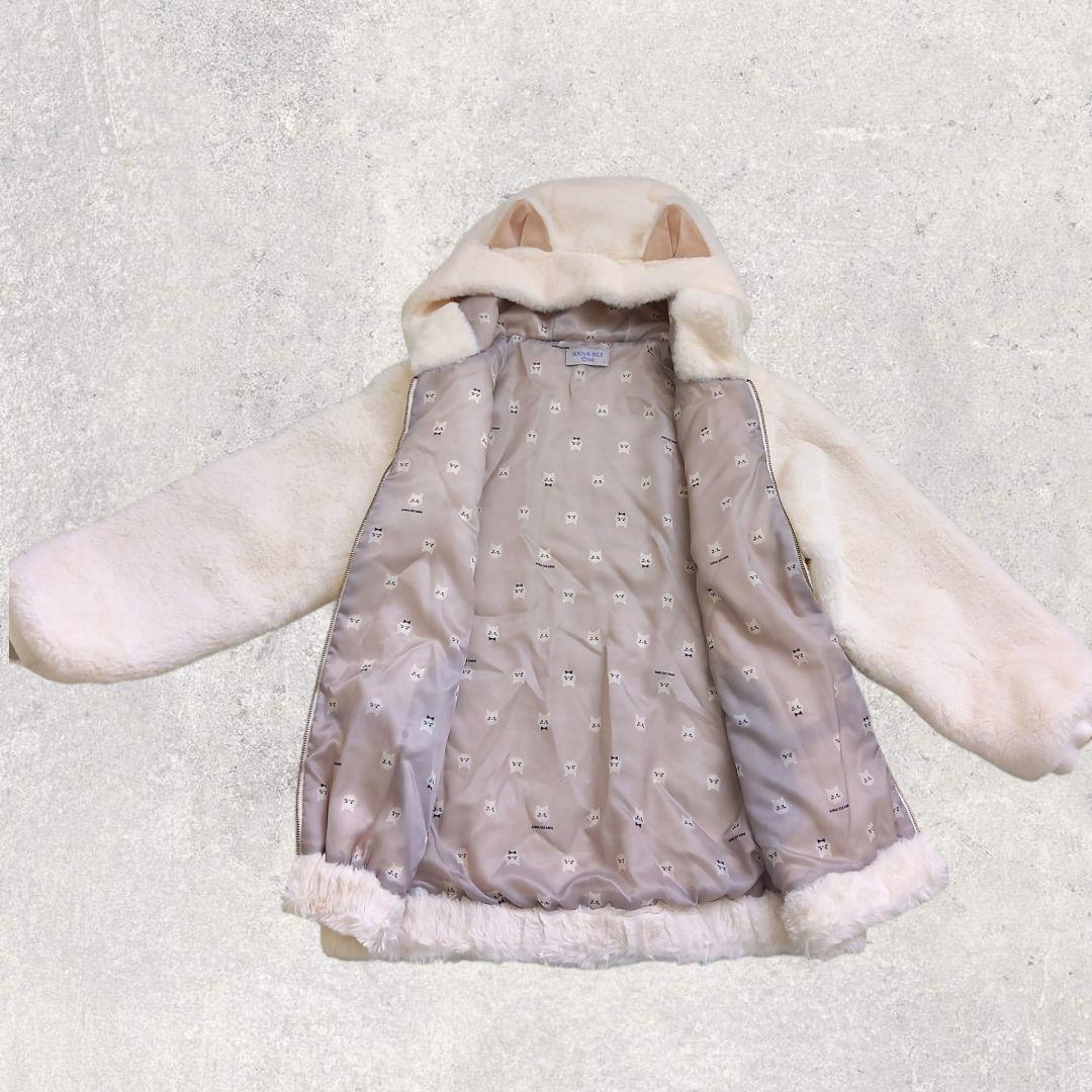 専用⭐美品　アナスイ ミニ 猫耳付き ふわふわジャケット　白