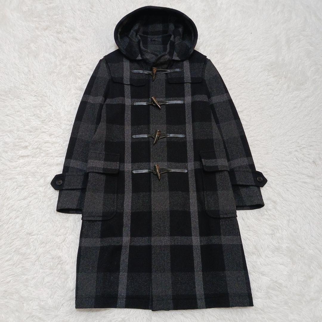 ✨未使用級✨2023✨ブラックレーベル　トーナルCBチェックダッフルコート　M
